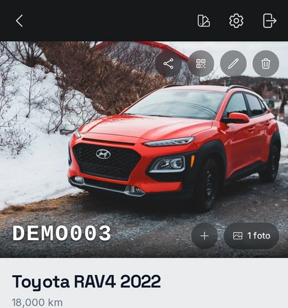 Mi Garage en el celular del cliente