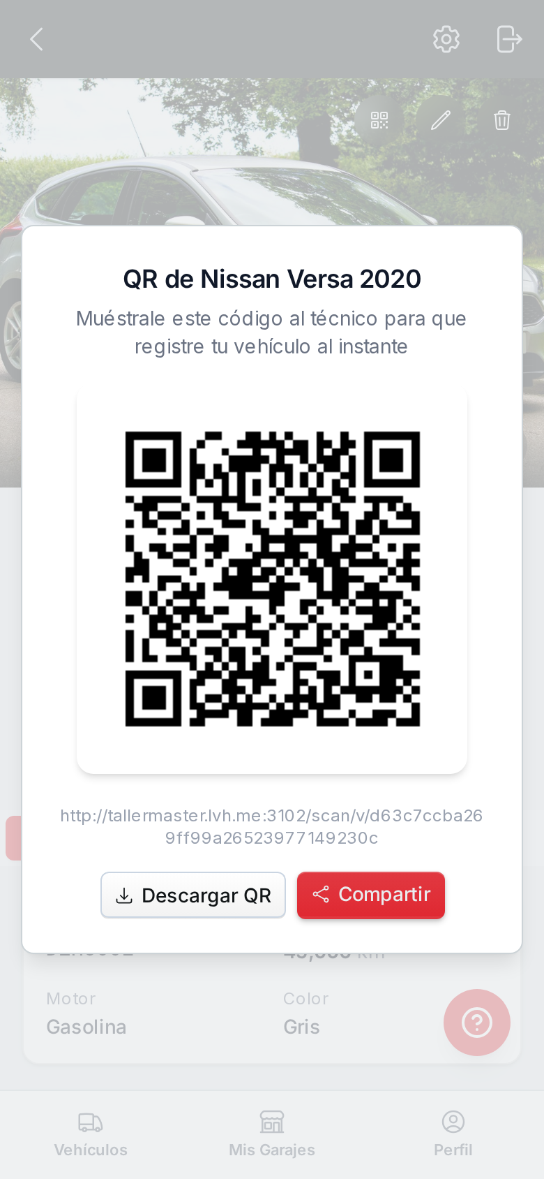 Código del vehículo, listo para que cualquier taller lo lea